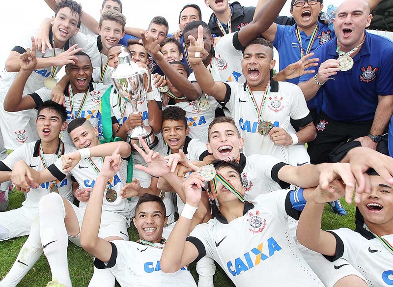 Corinthians Celebrating winning the Boys Junior Section 2014