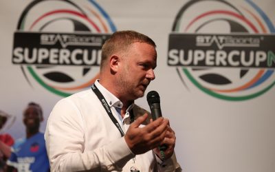 David May helps launch STATSports SuperCupNI 2019