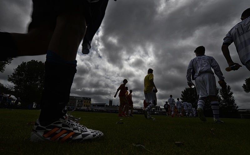 28th July 2014 ©Russell Pritchard / Milk Cup
The 2014 Dale Farm Milk Cup International Youth Football Tournament, JUNIOR SECTION : Mondays game between Co.Londonderry and Motherwell.
©Russell Pritchard / Milk Cup